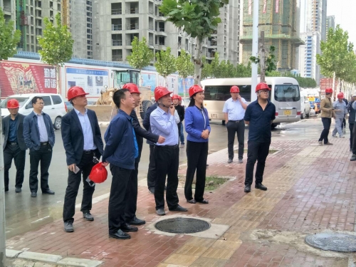 【领导关怀】荥阳市副市长邢留印一行赴tyc131太阳集团城集团碧桂园龙城实验学校项目调研指导