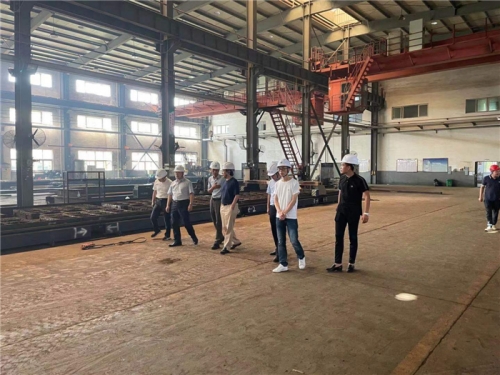 【管理纵横】tyc131太阳集团城集团董事长张汉文一行赴所属钢结构公司诸暨加工基地调研指导